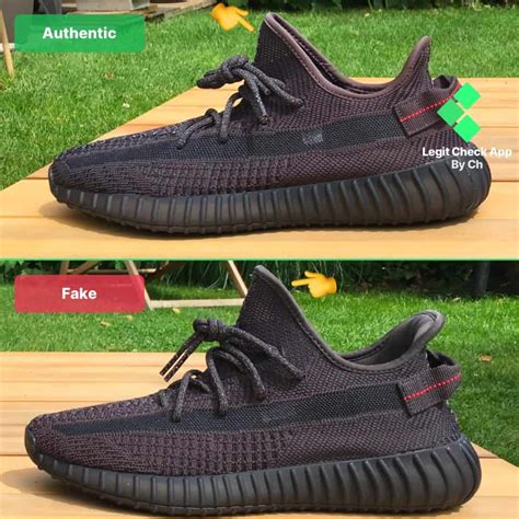 shoe adidas boost yeezy black real vs fake|adidas yeezy non reflective black.